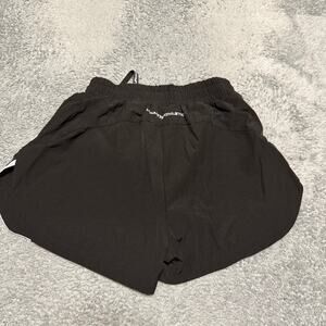 Alphalete Athletics Shorts Womens Small Black White Running Lined